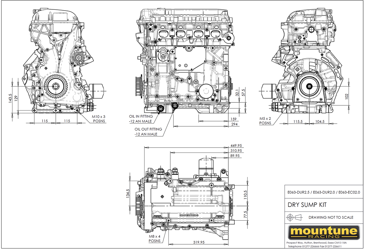 mountune Dry Sump Kit - Ford EcoBoost 2.0L and 2.3L