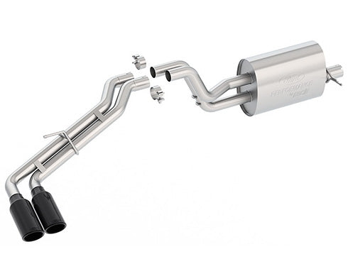 Ford Performance Ranger 2.3L Sport Exhaust System - Dual Black-Chrome Tips