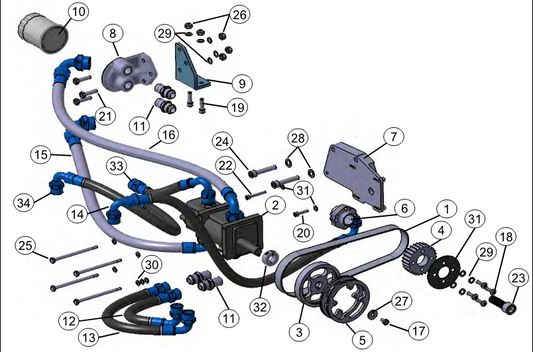 [15512F29SB000] HOSE COMP,OIL COOLER TO SUMP