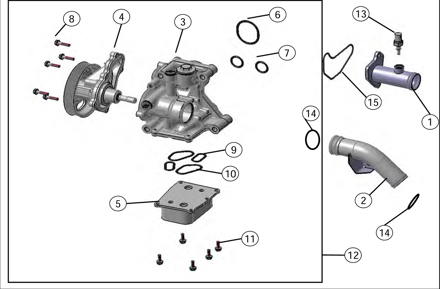 [15501RPY G010M2] O-RING,OIL COOLER (OIL)