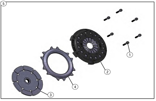 [22102FC4YA000] CLUTCH BOLT KIT