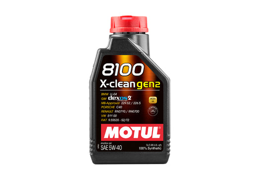 Motul 8100 X-Clean Gen2 5W-40