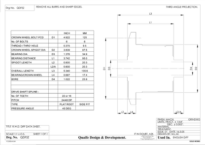 Quaife ATB Differential - Ford English 22T